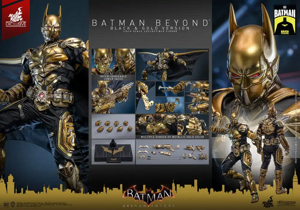 Batman: Arkham Knight Videogame Masterpiece Action Figure 1/6 Batman Beyond (Black & Gold Version) 32 cm product photo