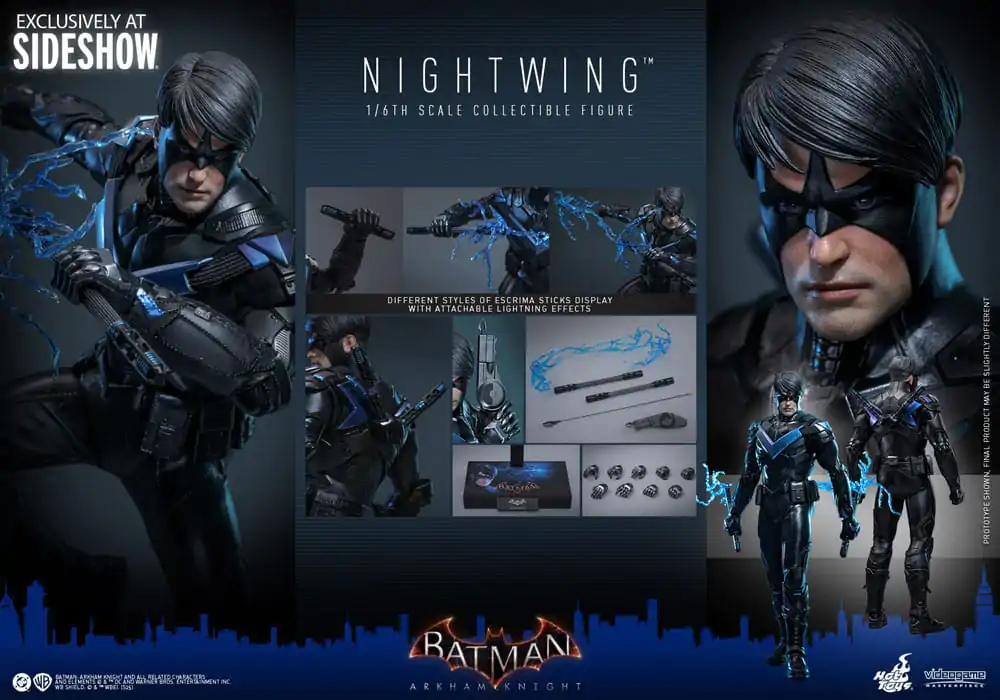 Batman Arkham Knight Videogame Masterpiece Action Figure 1/6 Nightwing 30 cm product photo