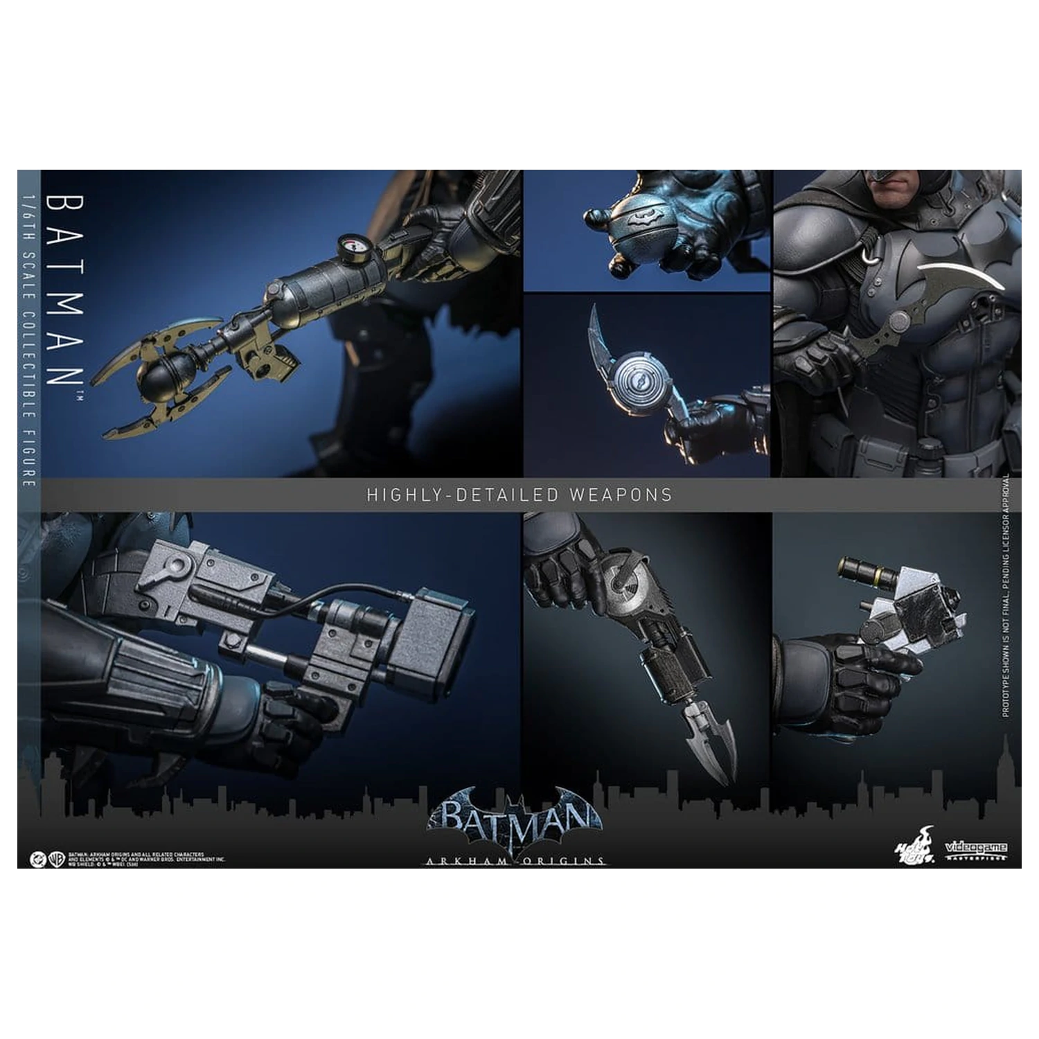 Batman Arkham Origins Videogame Masterpiece Action Figure 1/6 Batman 33 cm product photo