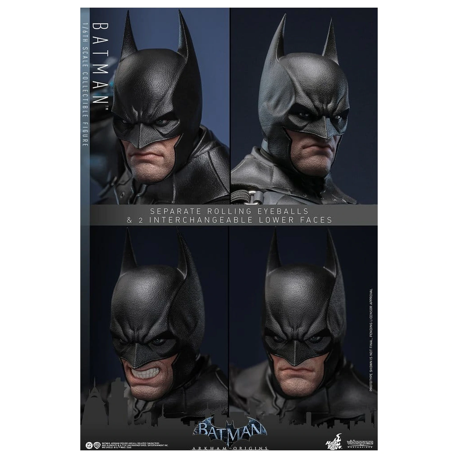 Batman Arkham Origins Videogame Masterpiece Action Figure 1/6 Batman 33 cm product photo