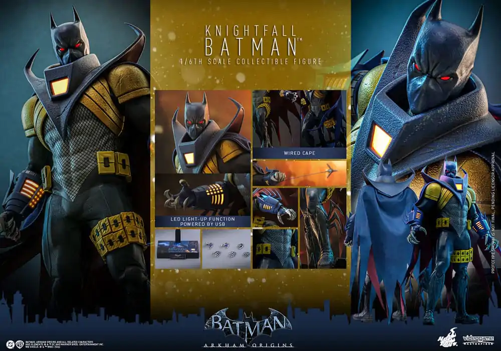 Batman: Arkham Origins Videogame Masterpiece Action Figure 1/6 Knightfall Batman 32 cm product photo