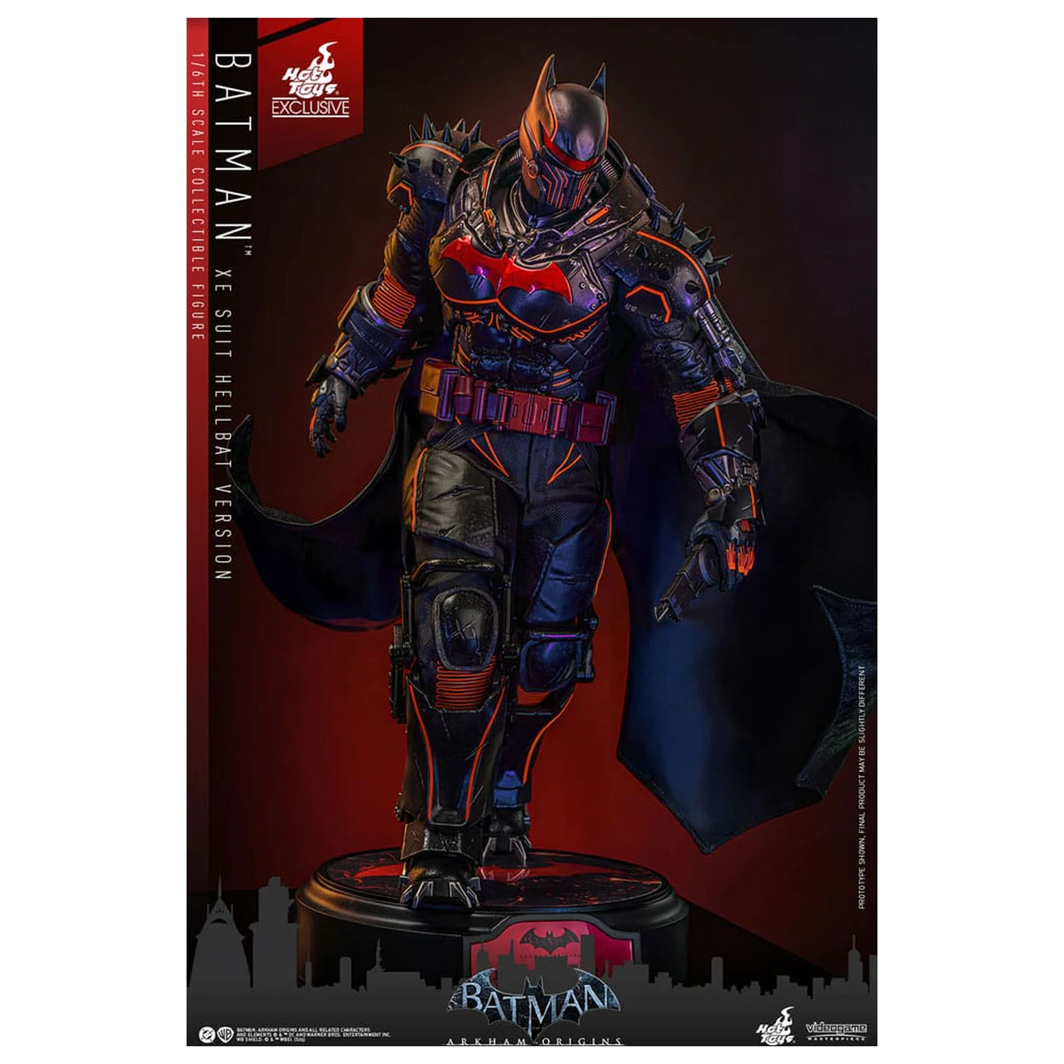 Batman Arkham Origins Videogame Masterpiece Action Figure 1/6 XE Suit Hellbat Version 33 cm product photo
