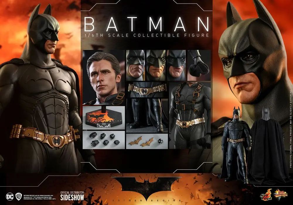 Batman Begins Movie Masterpiece Action Figure 1/6 Batman Hot Toys Exclusive 32 cm product photo