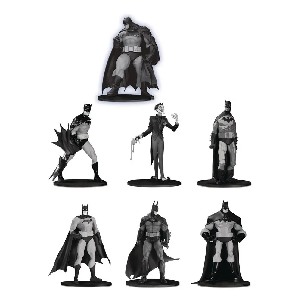 Batman Black &amp; White PVC Minifigure 7-Pack Box Set #3 10 cm product photo