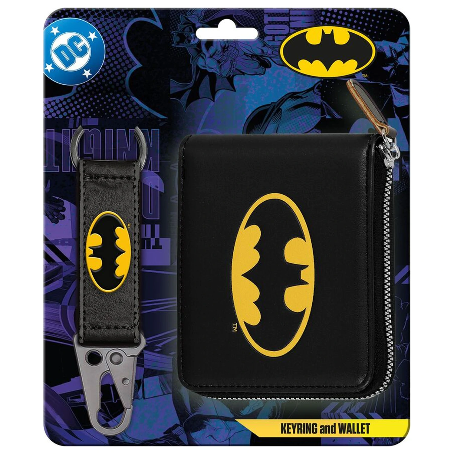Batman DC Comics keyring + wallet set product photo