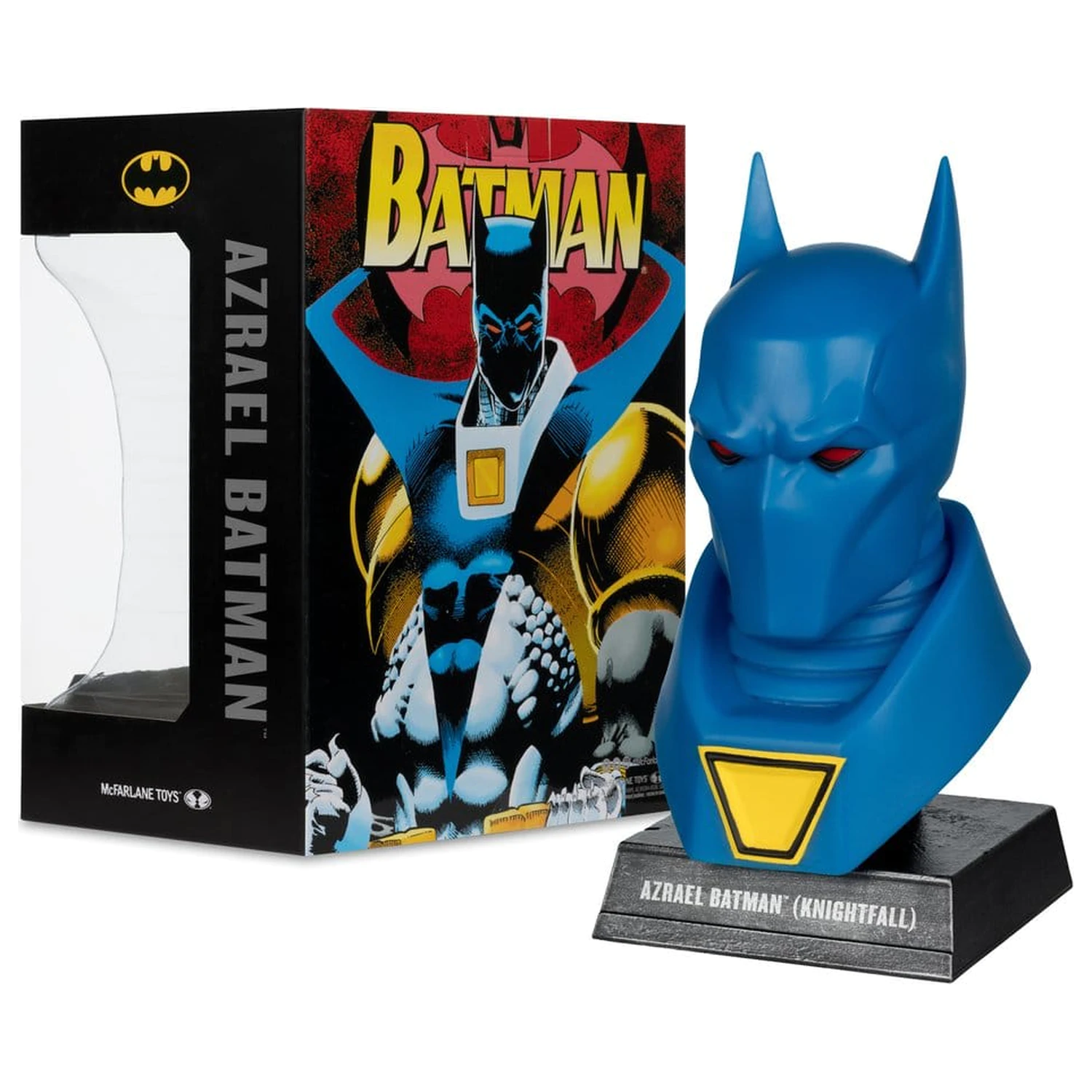 Batman DC Direct Mini-Replica 1/3 Azrael Batman Mask (Batman: Knightfall) (Gold Label Collection) 18 cm product photo