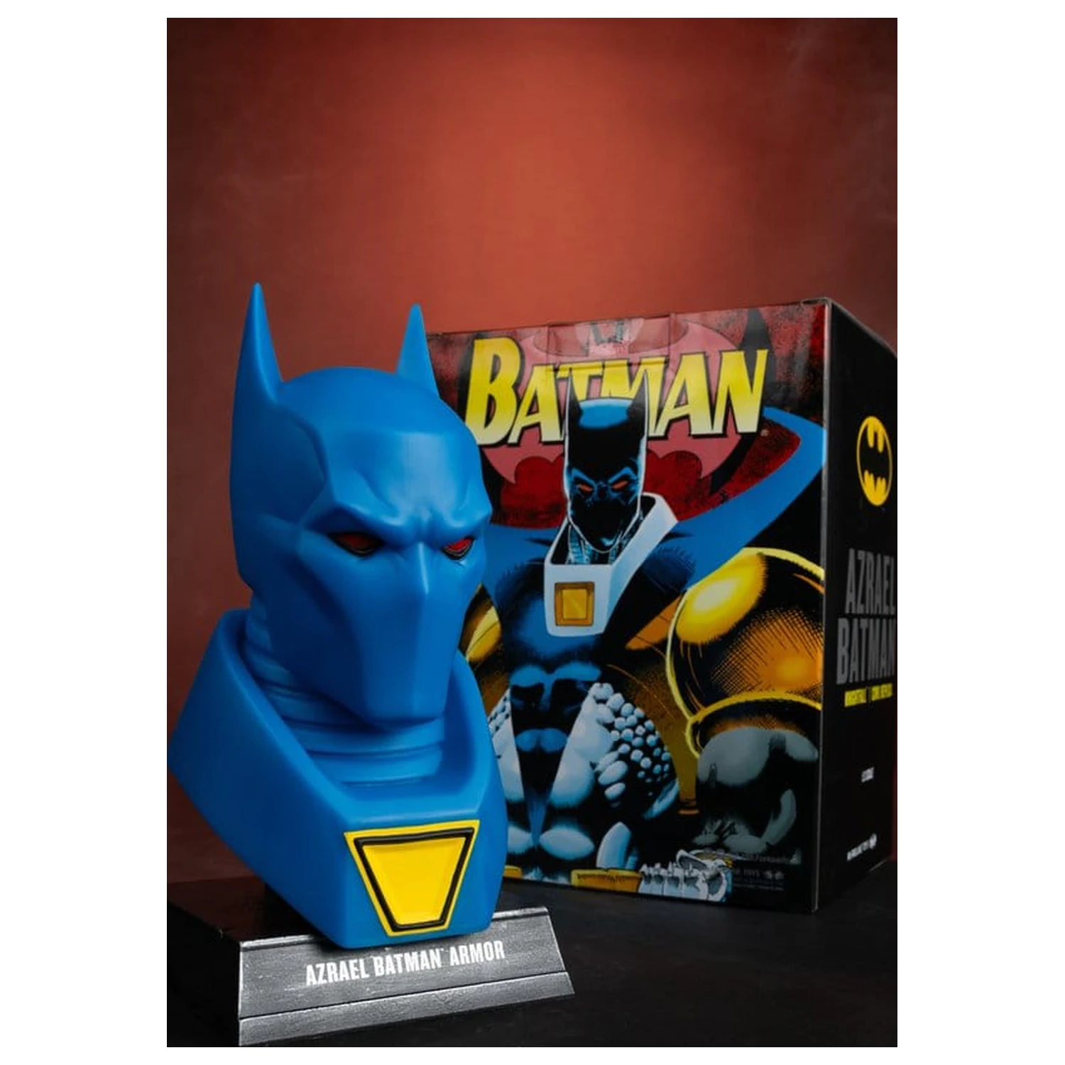 Batman DC Direct Mini-Replica 1/3 Azrael Batman Mask (Batman: Knightfall) (Gold Label Collection) 18 cm product photo