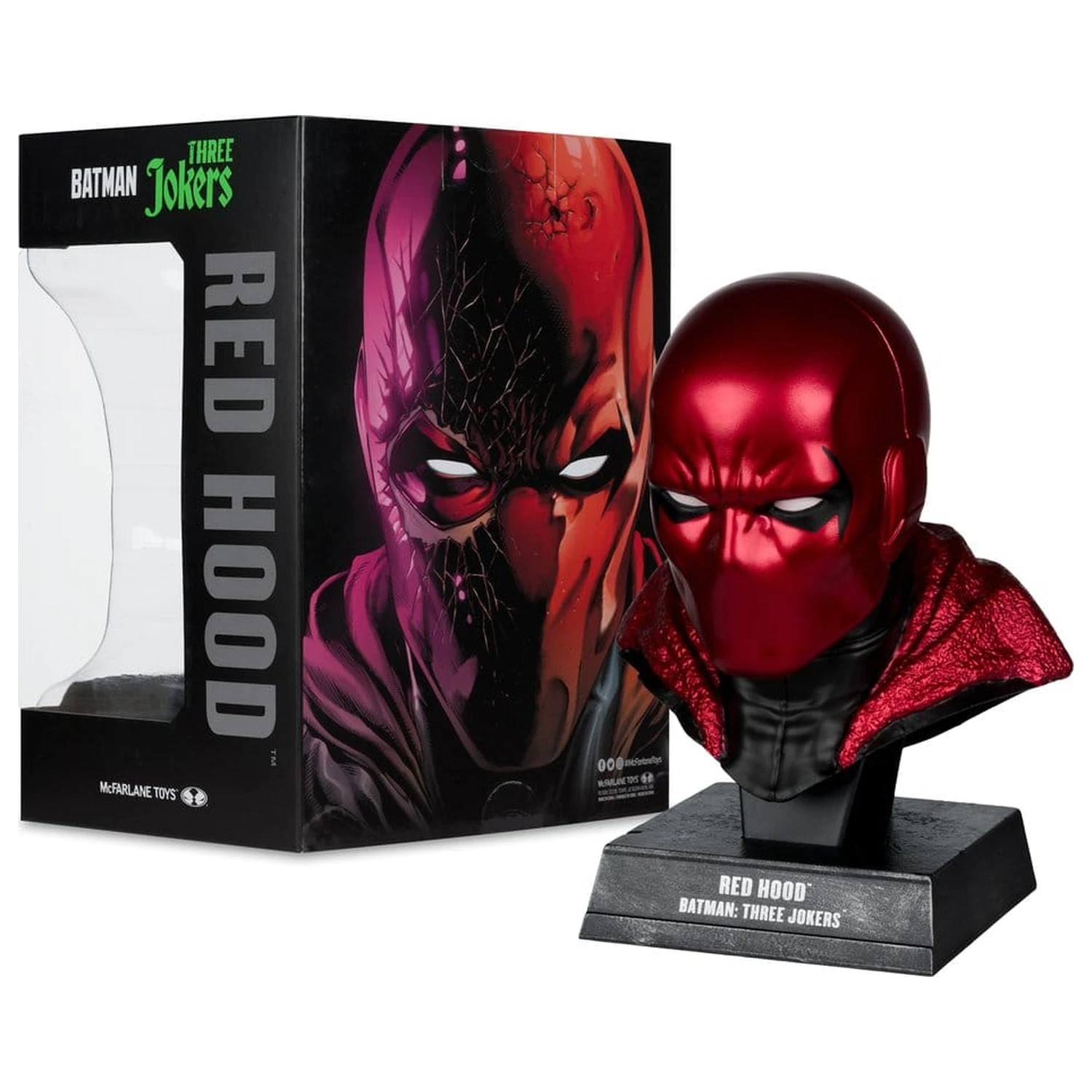Batman DC Direct Mini-Replica 1/3 Red Hood Mask (Batman: Three Jokers) 18 cm product photo