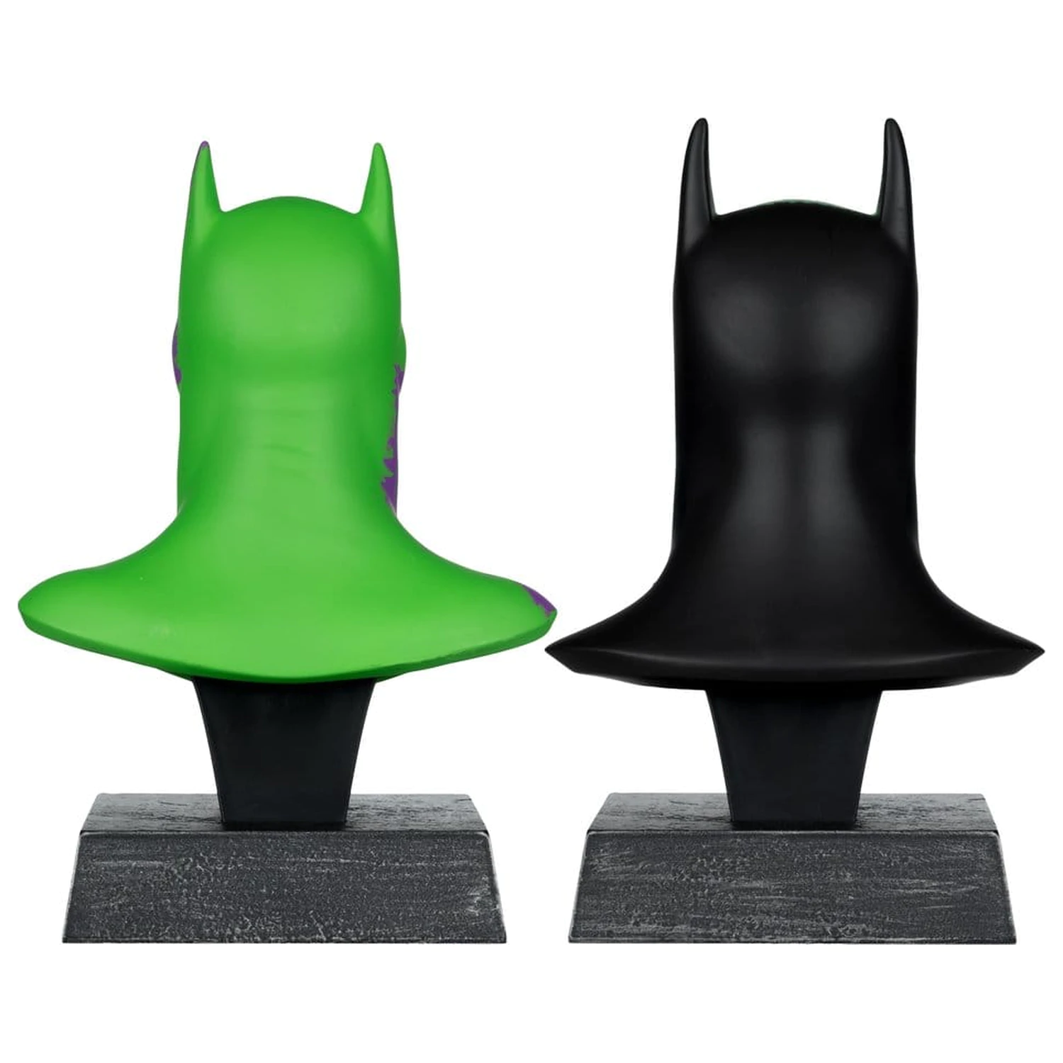 Batman DC Direct Mini Replica 1/3  2-pack Batman Cowls Hush & Knightfall (Jokerized) (Gold Label) 18 cm product photo