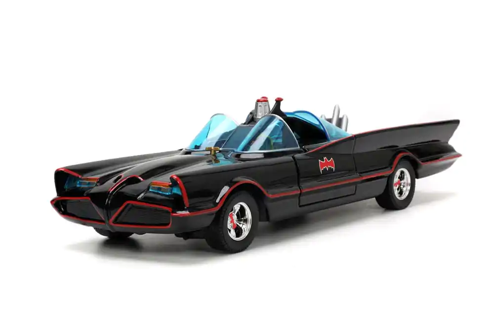 Batman Diecast Model 1/24 Pack of 5 Classic TV Series Batman, Robin, Joker, Penguin &amp; Batmobile product photo