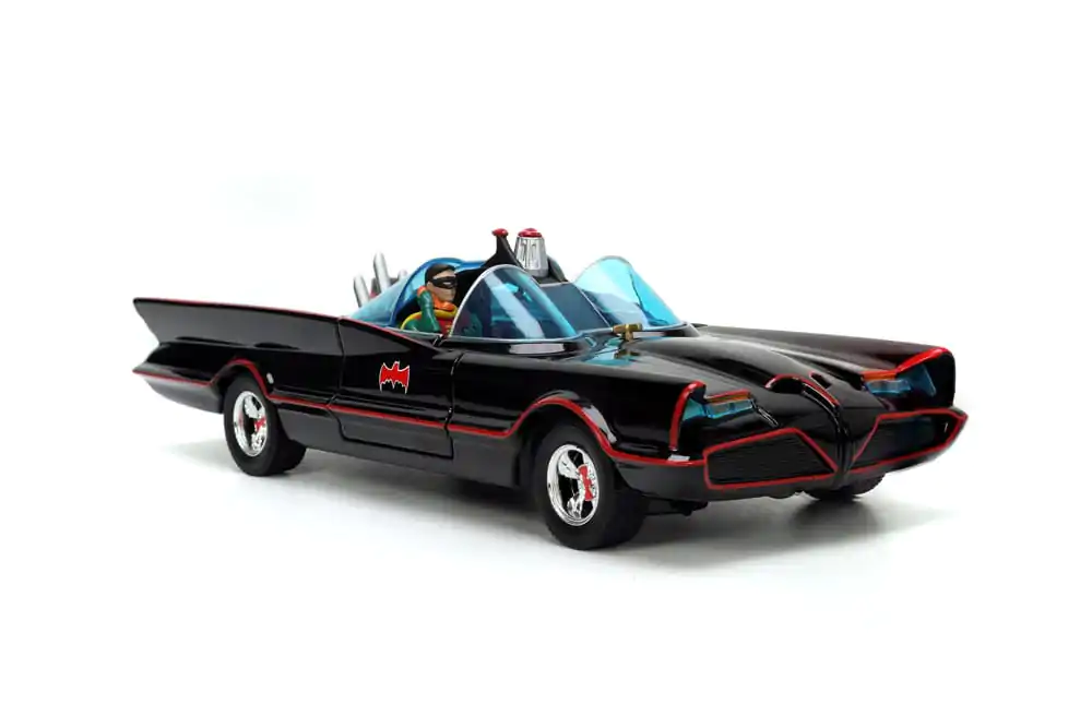 Batman Diecast Model 1/24 Pack of 5 Classic TV Series Batman, Robin, Joker, Penguin &amp; Batmobile product photo