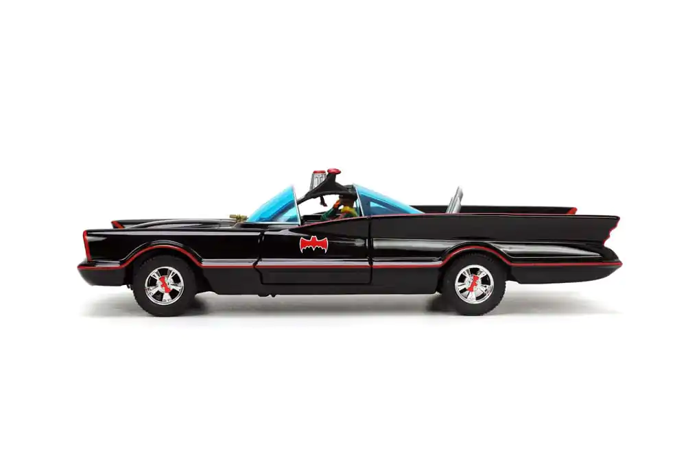 Batman Diecast Model 1/24 Pack of 5 Classic TV Series Batman, Robin, Joker, Penguin &amp; Batmobile product photo