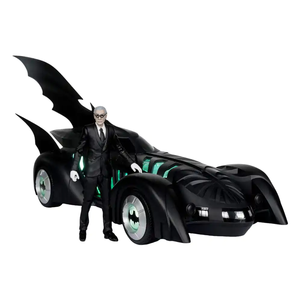 Batman Forever DC Multiverse Action Figure with Vehicle Alfred Pennyworth &amp; Batmobile (Gold Label) 79 cm product photo