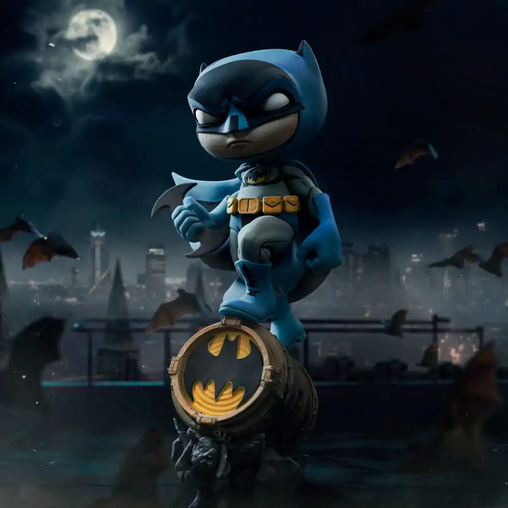 Batman Mini Co. PVC Figure Batman on Bat-Signal (Blue Variant) 19 cm product photo