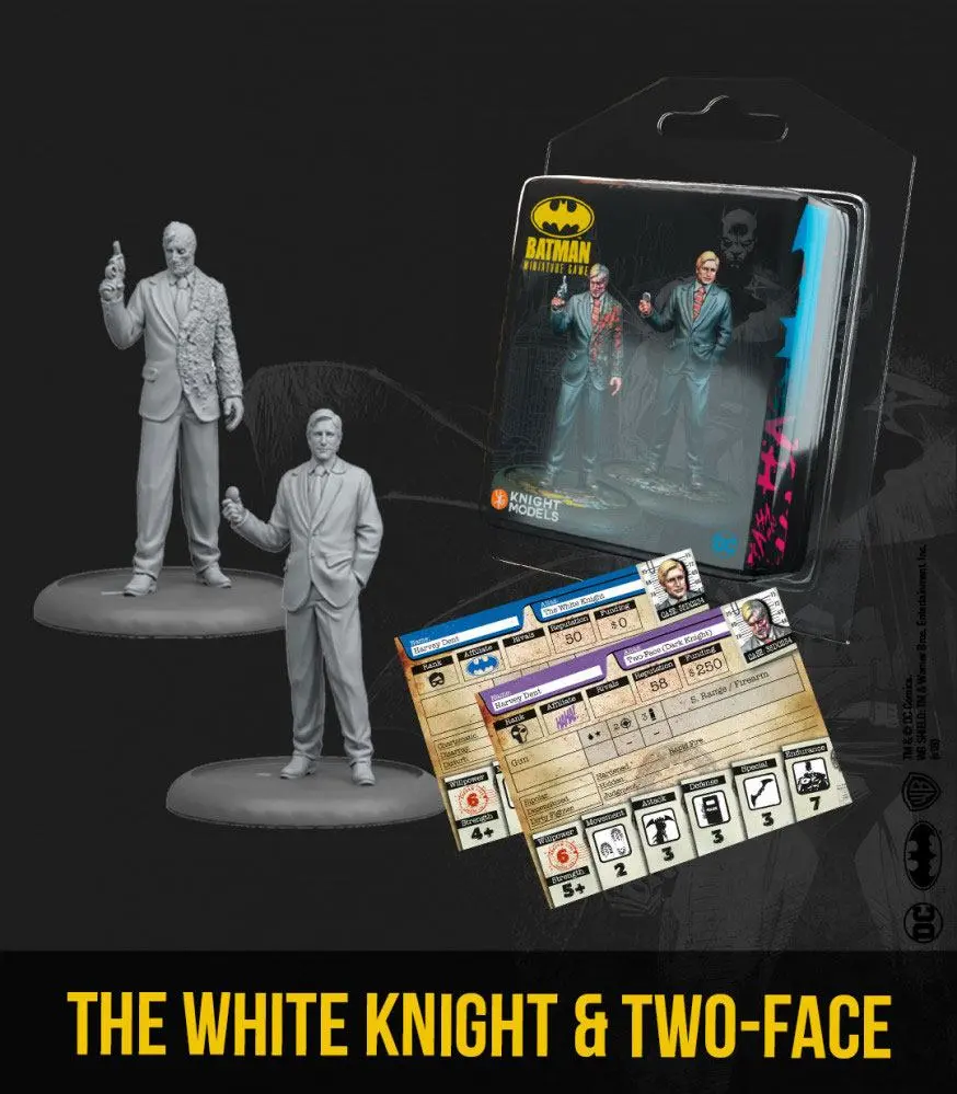 Batman Miniature Game Miniatures The White Knight &amp; Two-Face *English Version* product photo