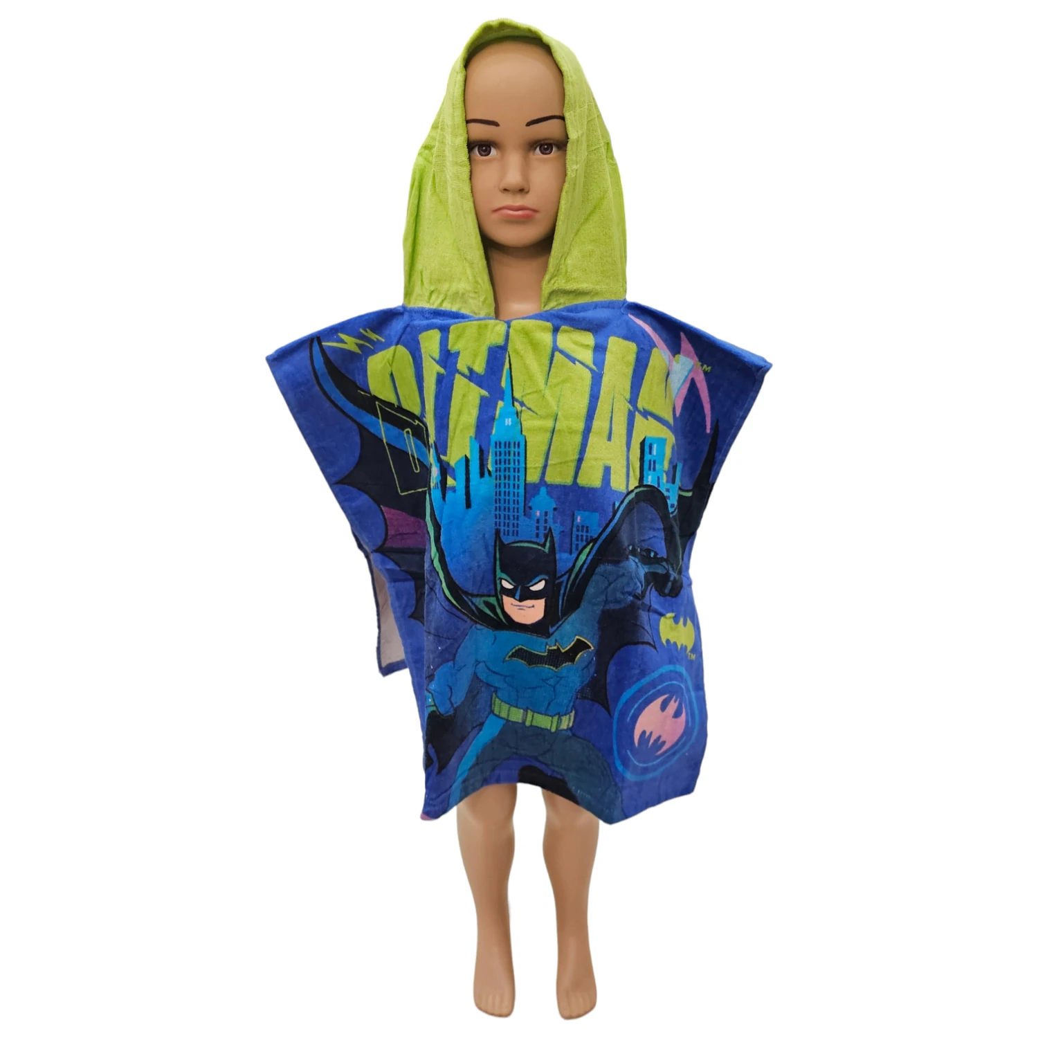 Batman Never Give Up Beach Towel Poncho product photo