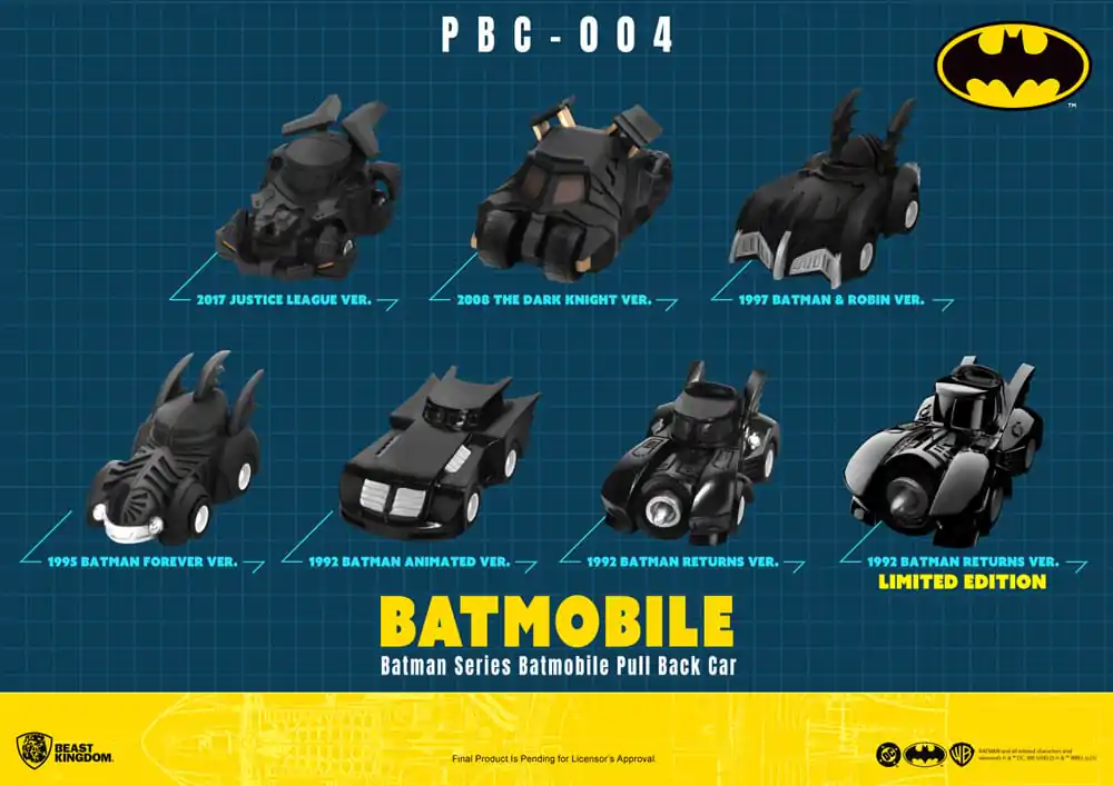 Batman Pull Back Cars Blind Box 6-Pack  product photo