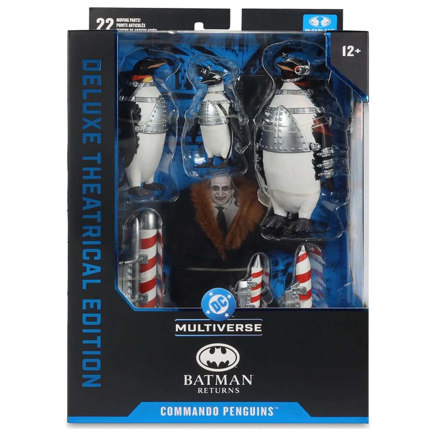 Batman Returns DC Theatrical Deluxe Edition Action Figure Commando Penguins Pack 12 cm product photo