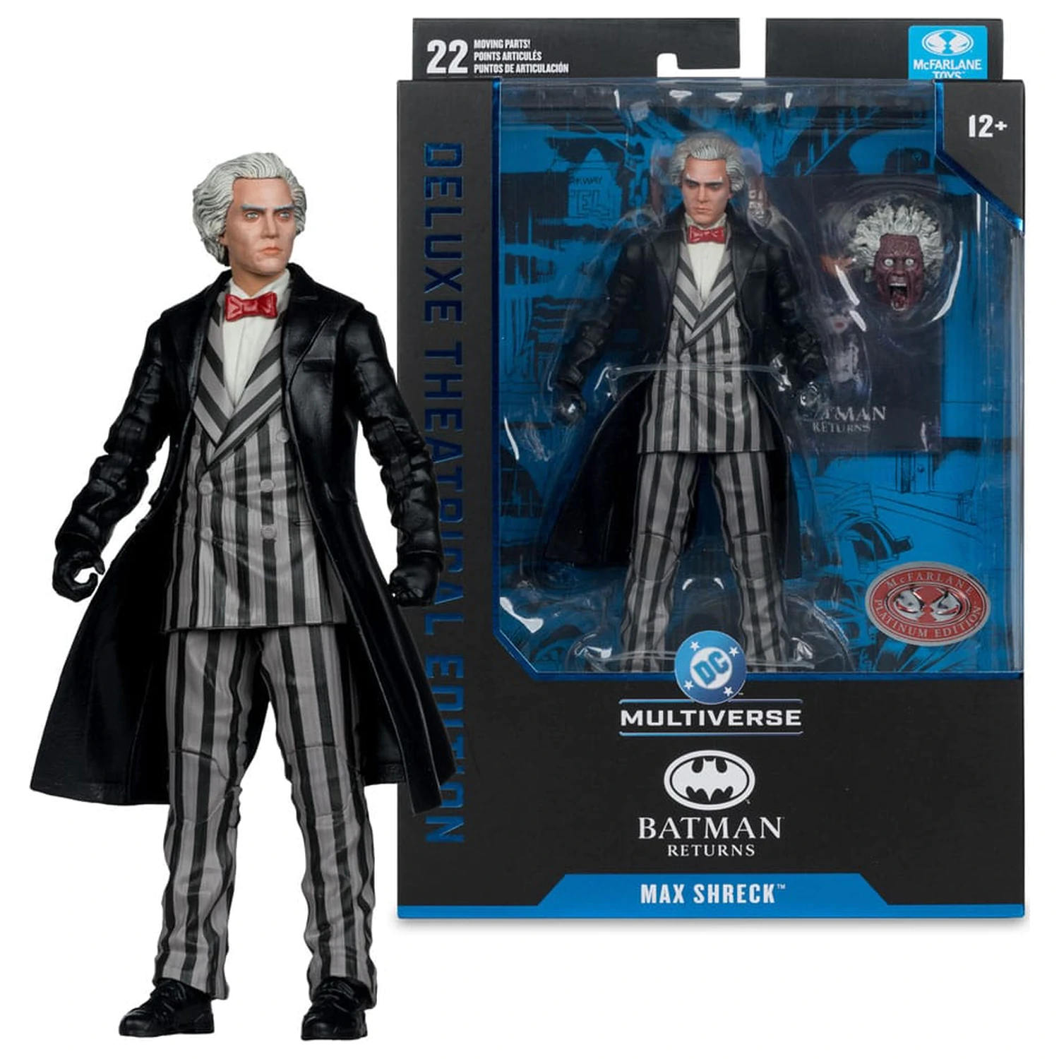 Batman Returns DC Theatrical Deluxe Edition Action Figure Max Shreck (Red Platinum Edition) 18 cm product photo
