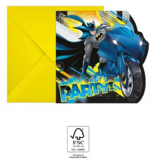 Batman Rogue Rage Party invitation 6 pcs FSC product photo