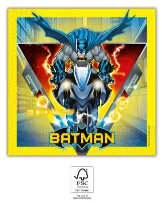 Batman Rogue Rage Napkins 20-pack 33x33 cm FSC product photo