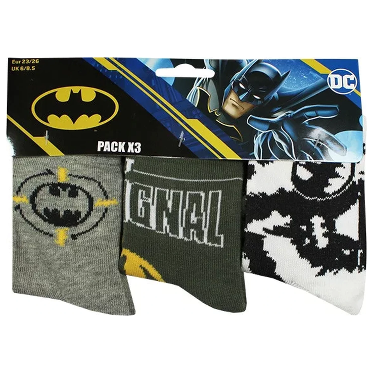Batman Signal children's socks 23/26 product photo