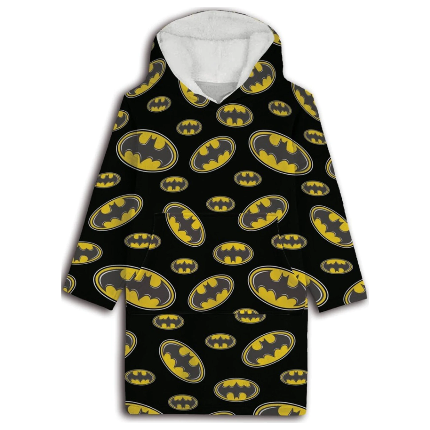Batman Symbol Wearable Plush Fleece Blanket, Poncho 7-14 Years product photo