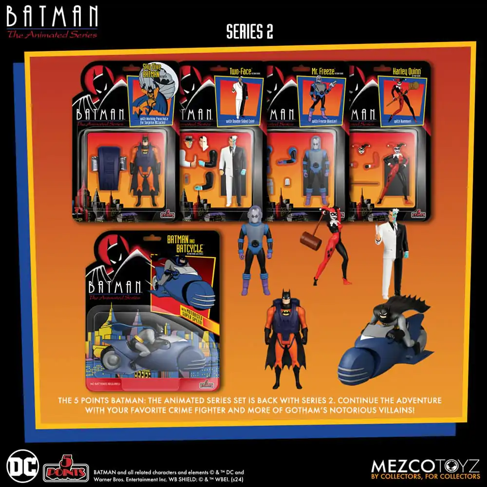 Batman: The Animated Series 2 5 Points Action Figures Deluxe Box Set 9 cm termékfotó