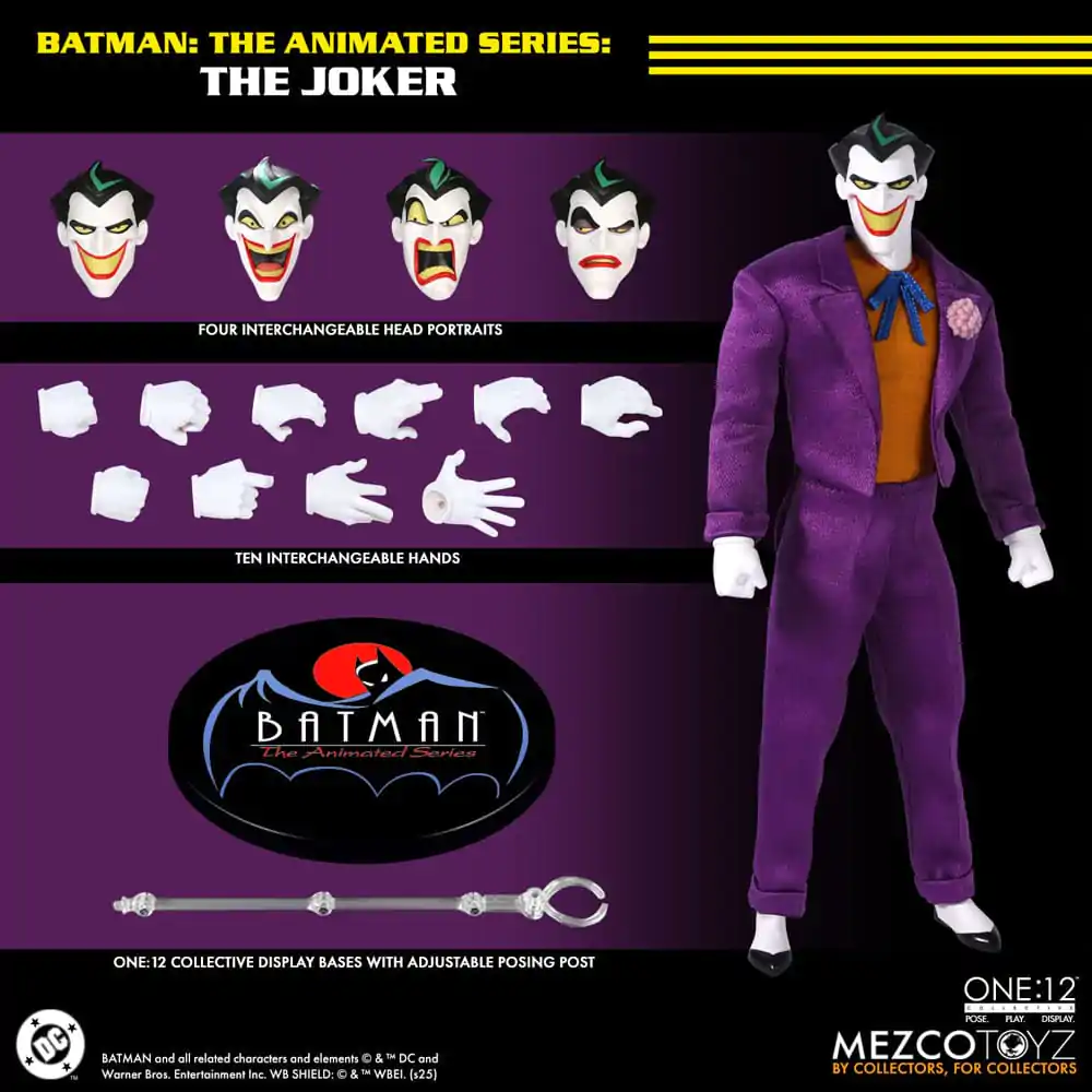 Batman: The Animated Series Action Figure 1/12 The Joker 17 cm product photo