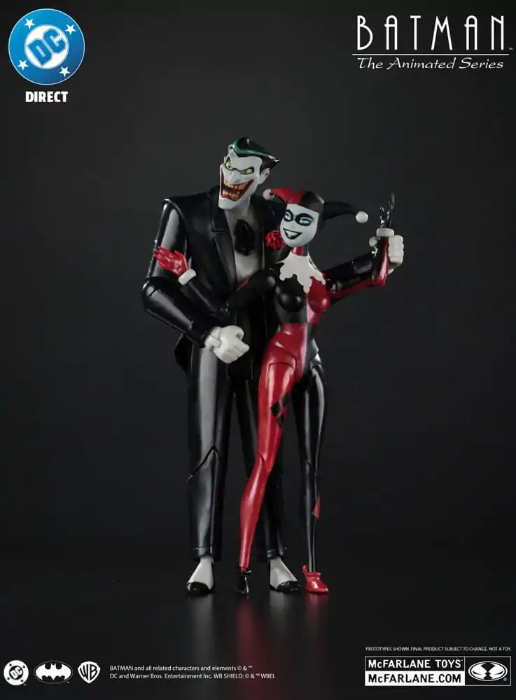 Batman: The Animated Series DC Direct Action Figures Harley Quinn & The Joker (Mad Love) (Gold Label) 18 cm product photo