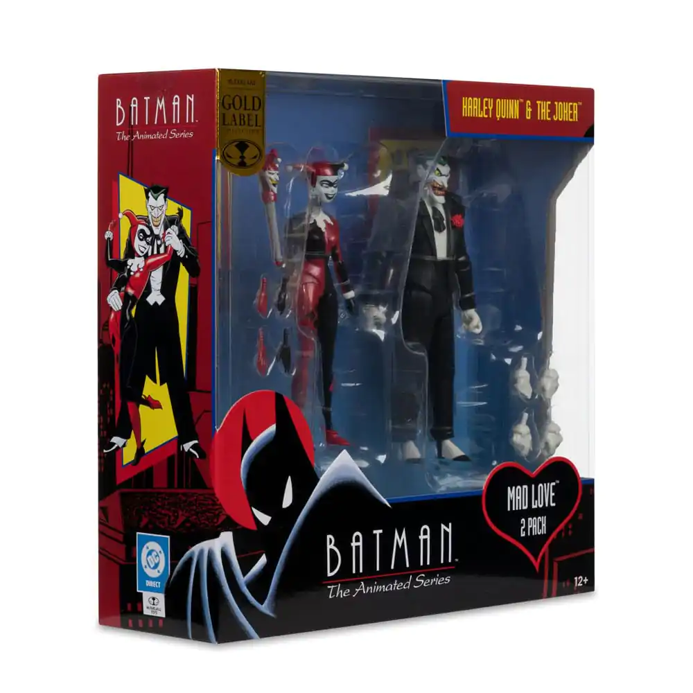 Batman: The Animated Series DC Direct Action Figures Harley Quinn & The Joker (Mad Love) (Gold Label) 18 cm product photo