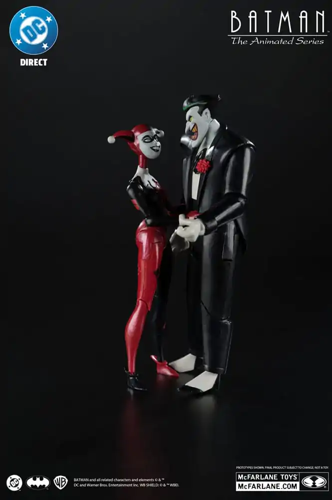 Batman: The Animated Series DC Direct Action Figures Harley Quinn & The Joker (Mad Love) (Gold Label) 18 cm product photo