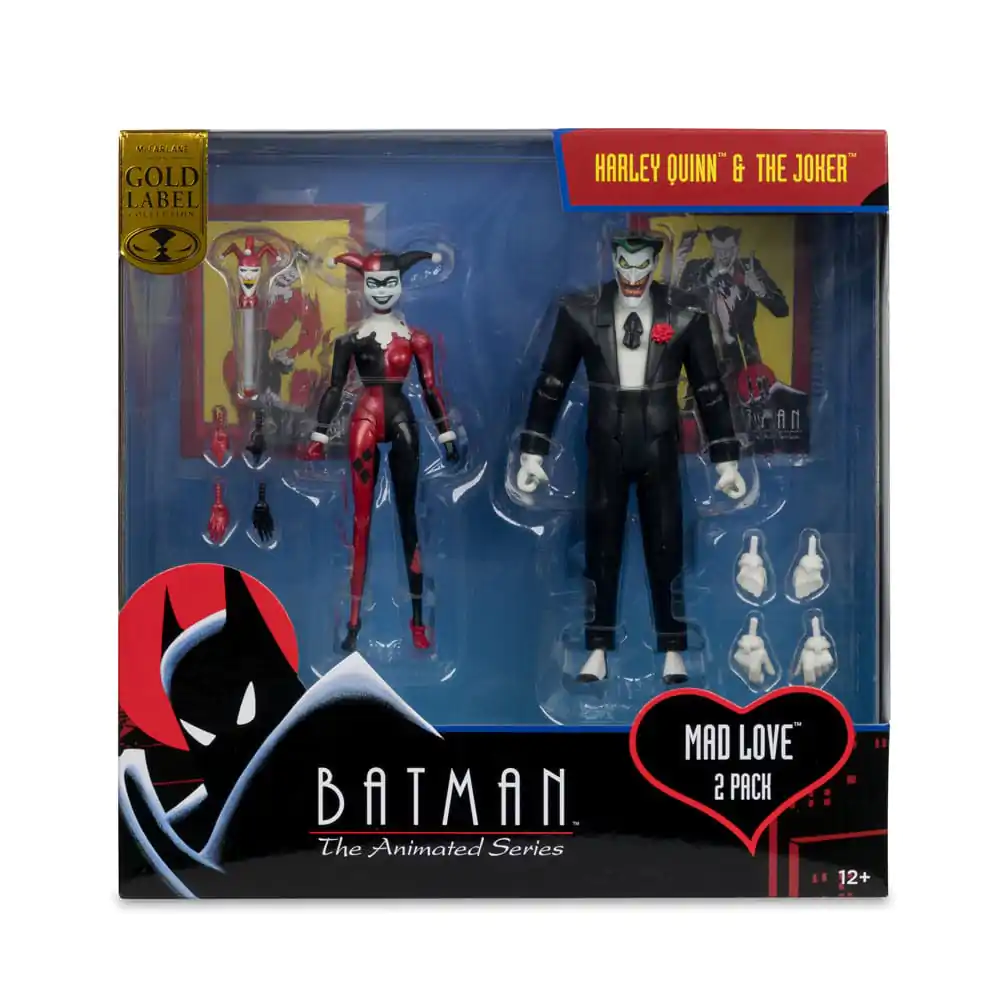 Batman: The Animated Series DC Direct Action Figures Harley Quinn & The Joker (Mad Love) (Gold Label) 18 cm product photo