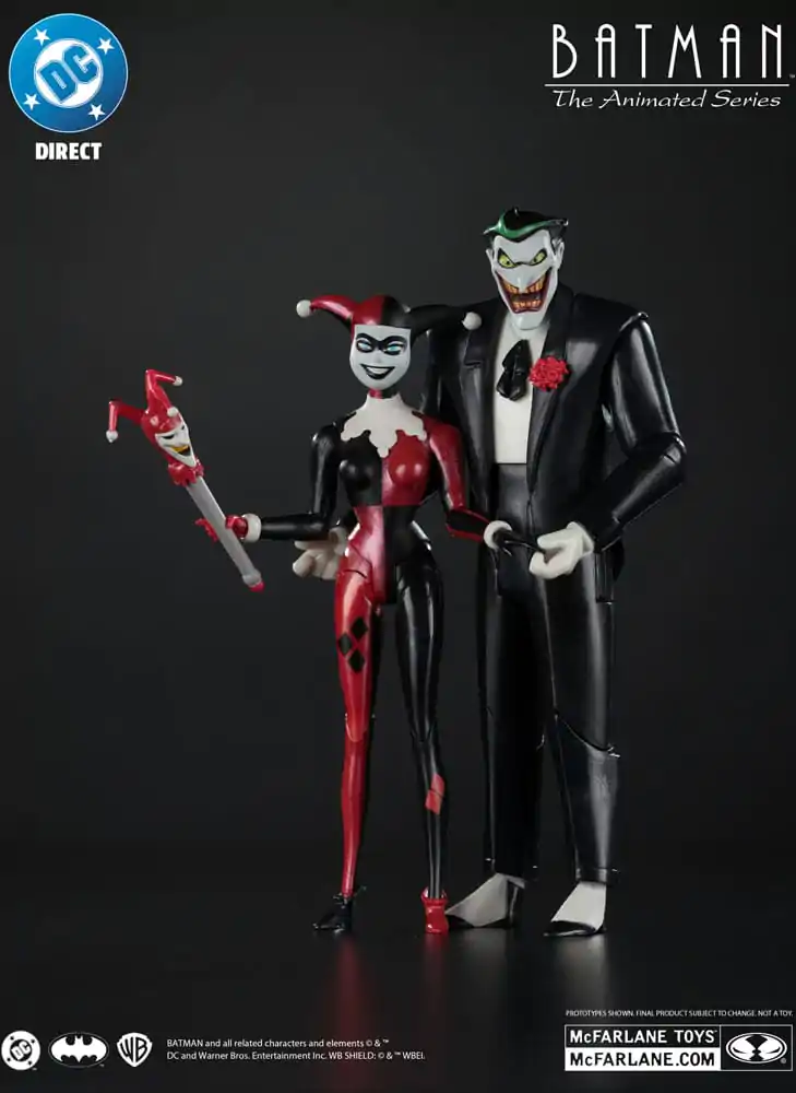 Batman: The Animated Series DC Direct Action Figures Harley Quinn & The Joker (Mad Love) (Gold Label) 18 cm product photo