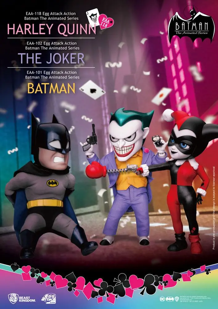 Batman The Animated Series Egg Attack Action Action Figure Harley Quinn 17 cm product photo