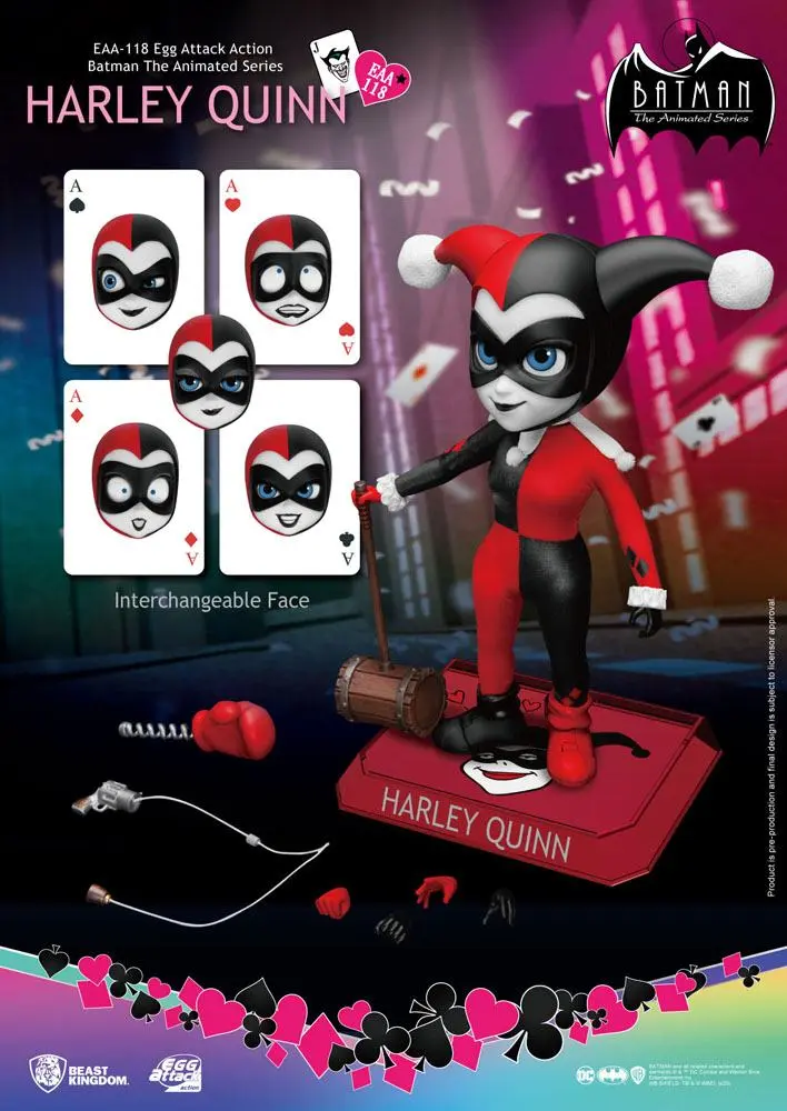 Batman The Animated Series Egg Attack Action Action Figure Harley Quinn 17 cm product photo