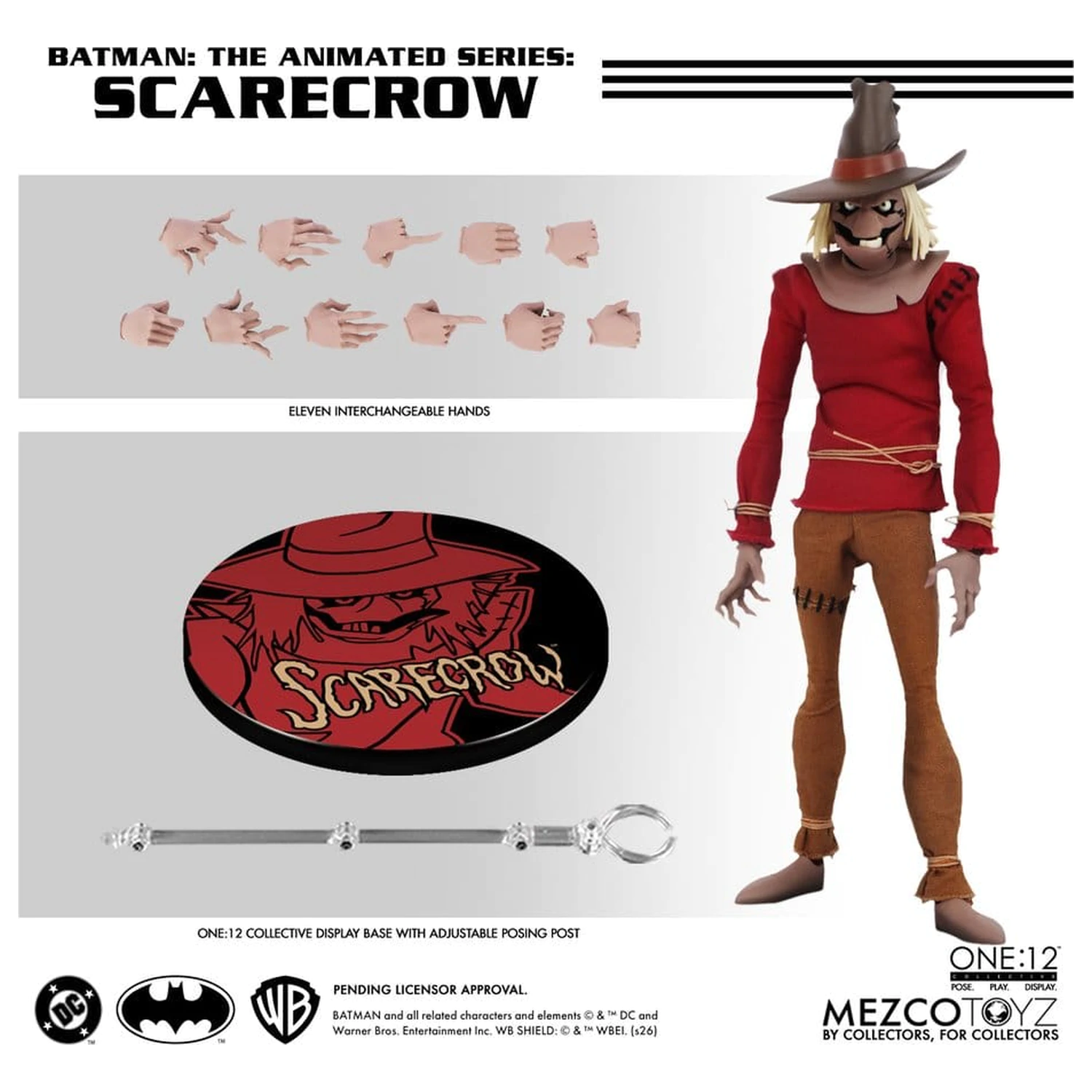 Batman: The Animated Series One:12 Collective Action Figure Scarecrow 17 cm product photo