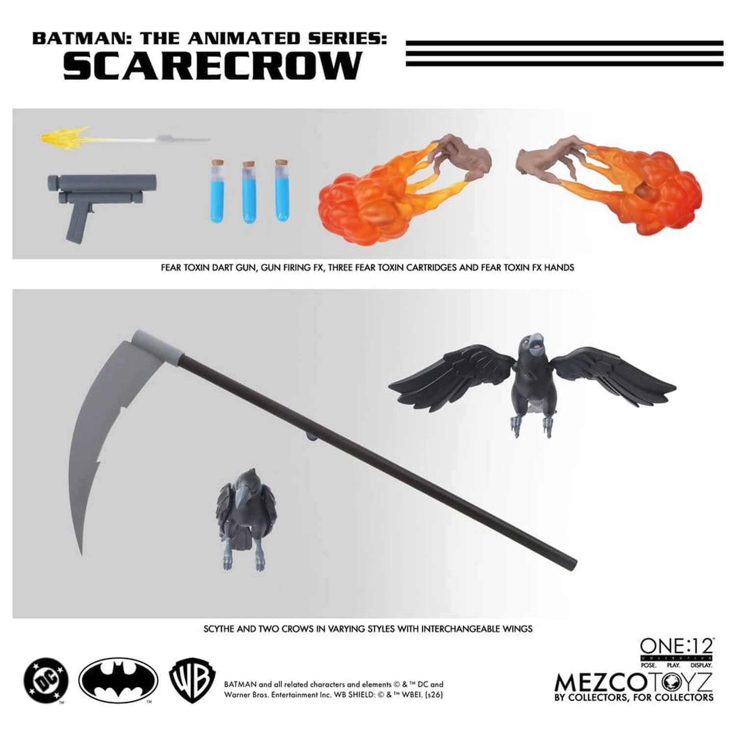 Batman: The Animated Series One:12 Collective Action Figure Scarecrow 17 cm product photo