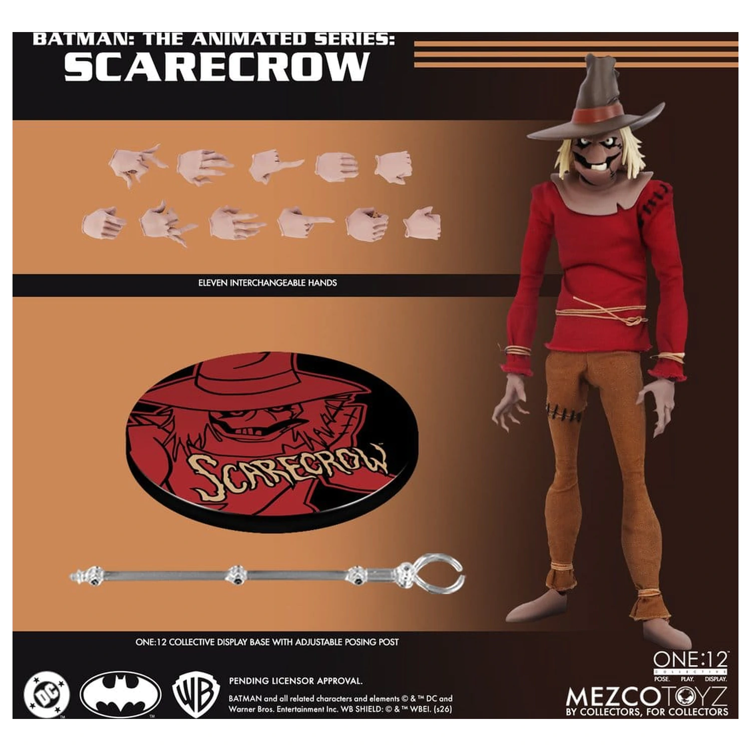 Batman: The Animated Series One:12 Collective Action Figure Scarecrow 17 cm product photo