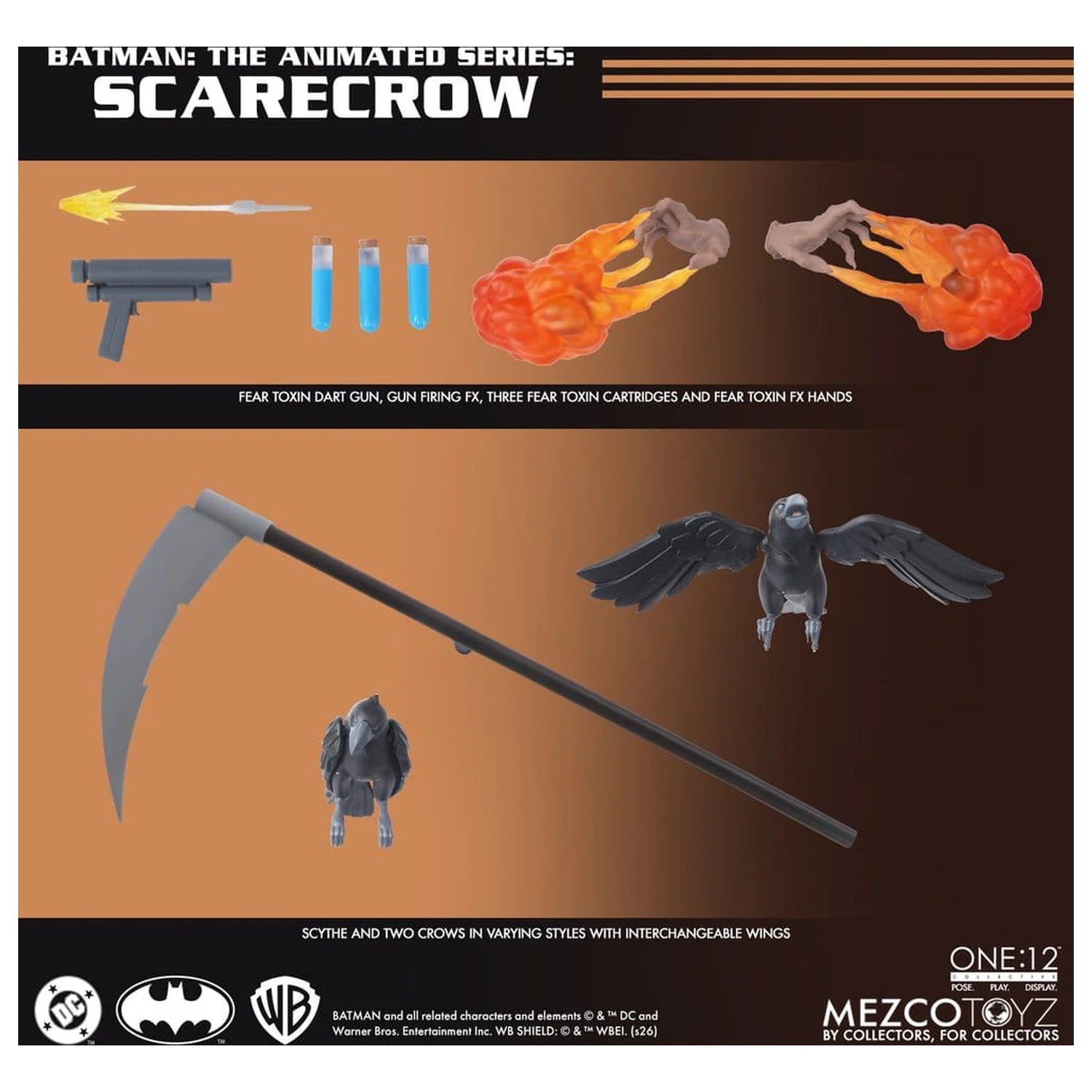 Batman: The Animated Series One:12 Collective Action Figure Scarecrow 17 cm product photo