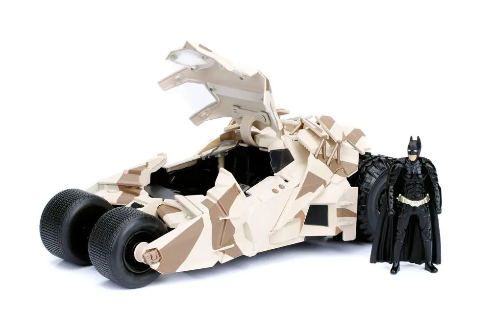 Batman The Dark Knight Diecast Model 1/24 2008 Batmobile Camo with figure termékfotó