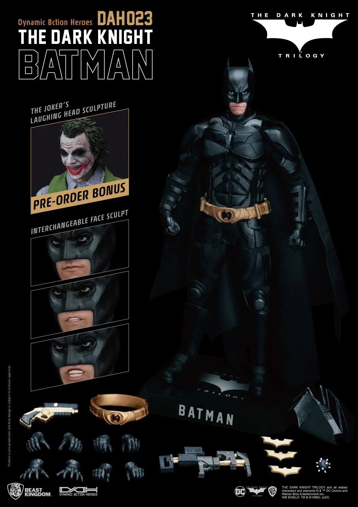 Batman The Dark Knight Dynamic 8ction Heroes Action Figure 1/9 Batman 21 cm product photo
