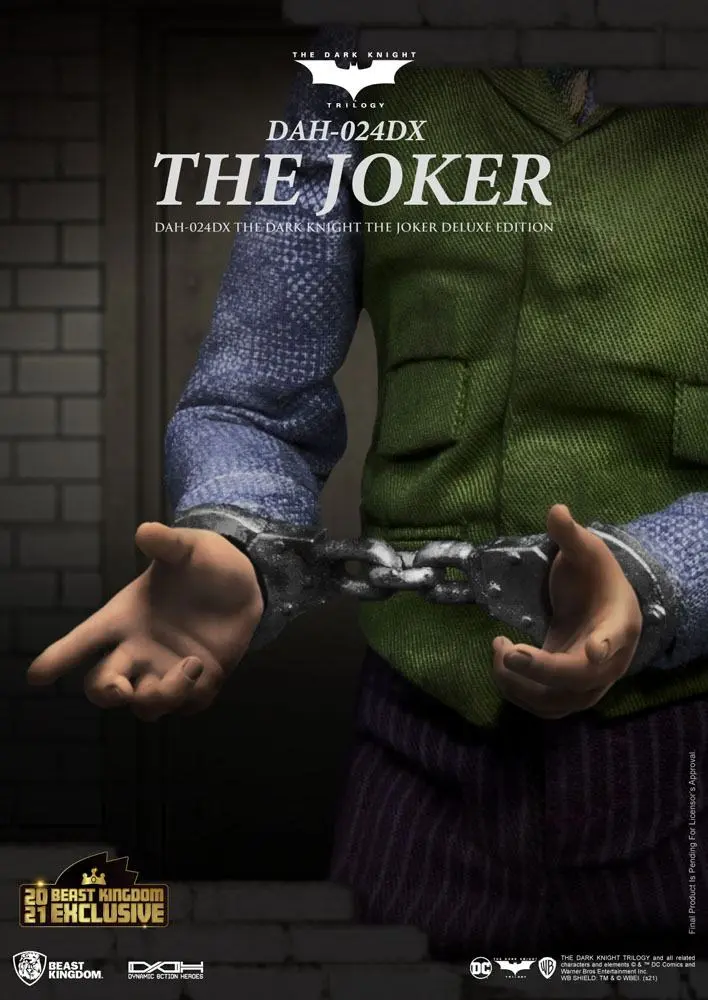 Batman The Dark Knight Dynamic 8ction Heroes Action Figure 1/9 The Joker Deluxe Version 21 cm product photo