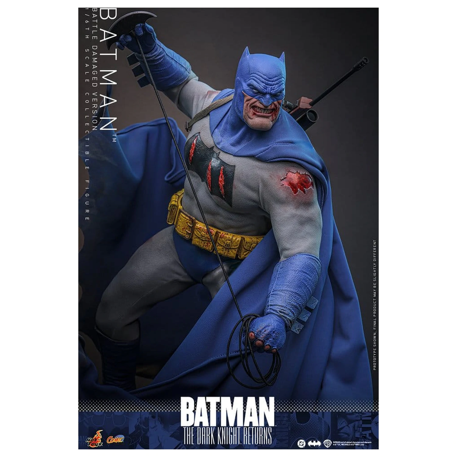 Batman: The Dark Knight Returns Comic Masterpiece Action Figure 1/6 Batman (Battle Damaged Version) 32 cm product photo