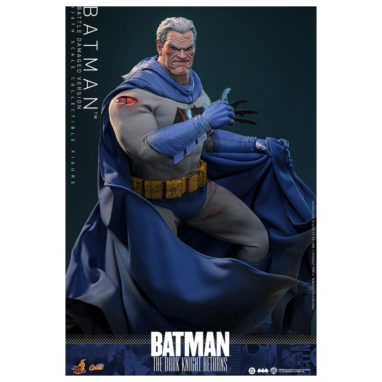 Batman: The Dark Knight Returns Comic Masterpiece Action Figure 1/6 Batman (Battle Damaged Version) 32 cm product photo