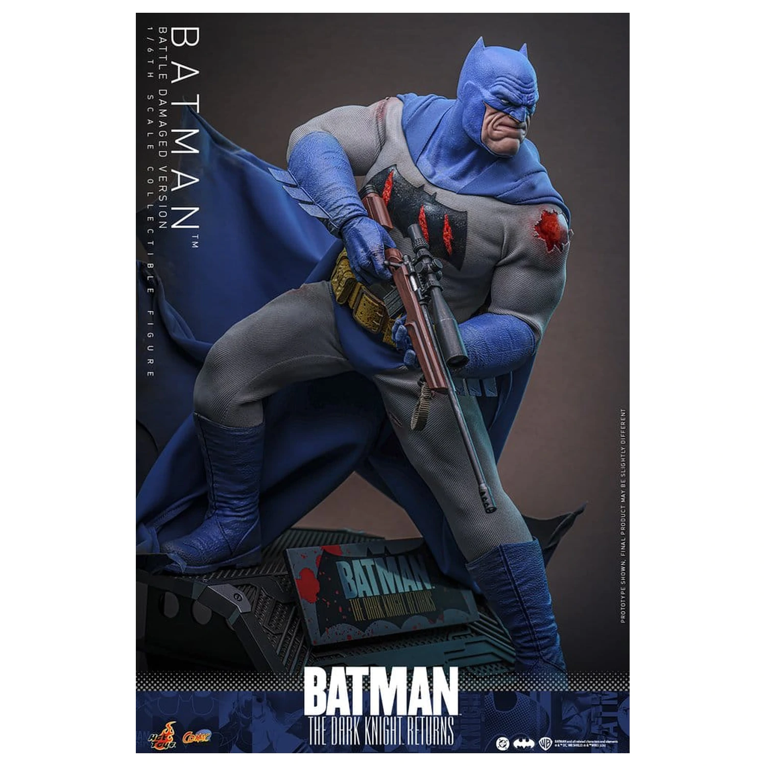 Batman: The Dark Knight Returns Comic Masterpiece Action Figure 1/6 Batman (Battle Damaged Version) 32 cm product photo