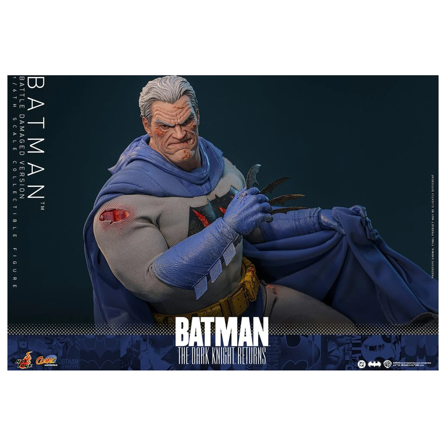 Batman: The Dark Knight Returns Comic Masterpiece Action Figure 1/6 Batman (Battle Damaged Version) 32 cm product photo