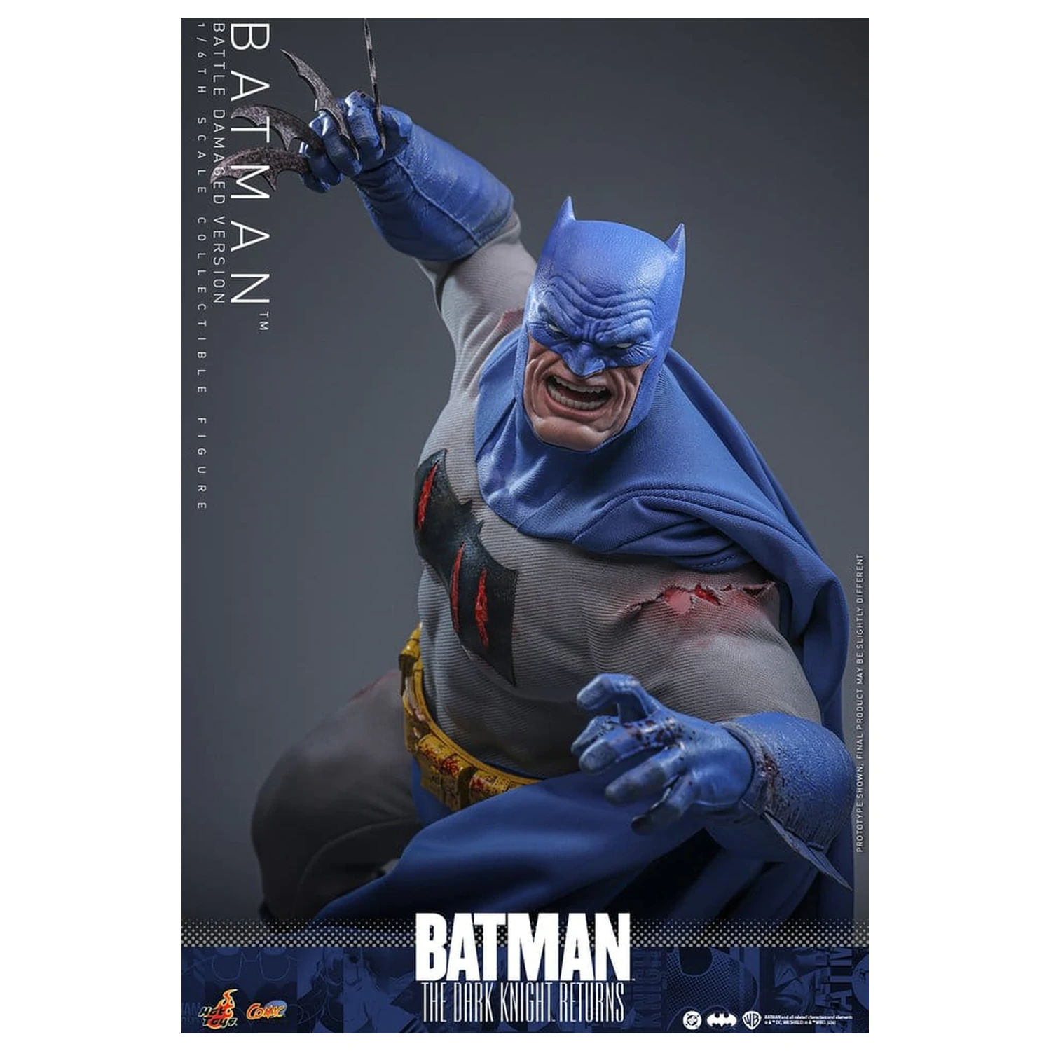 Batman: The Dark Knight Returns Comic Masterpiece Action Figure 1/6 Batman (Battle Damaged Version) 32 cm product photo