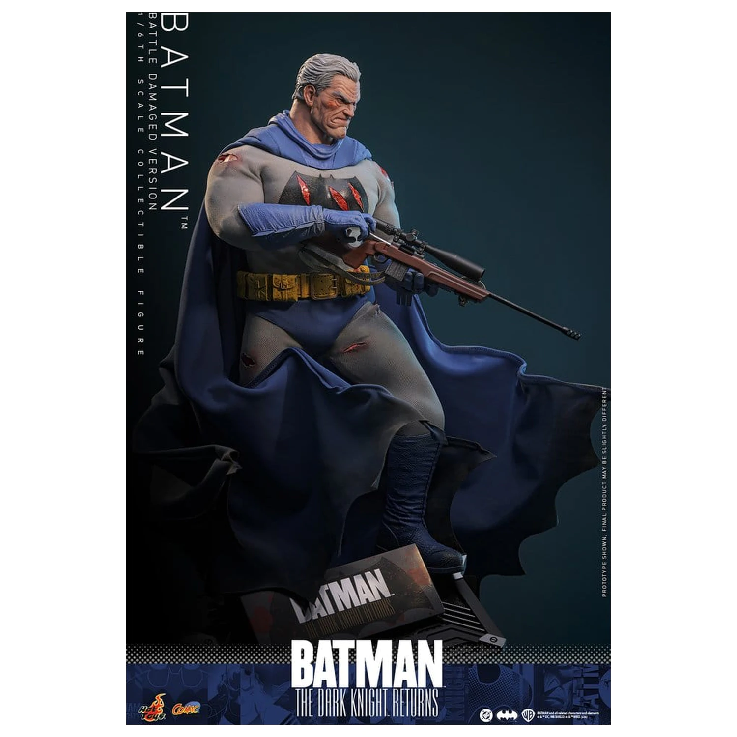 Batman: The Dark Knight Returns Comic Masterpiece Action Figure 1/6 Batman (Battle Damaged Version) 32 cm product photo