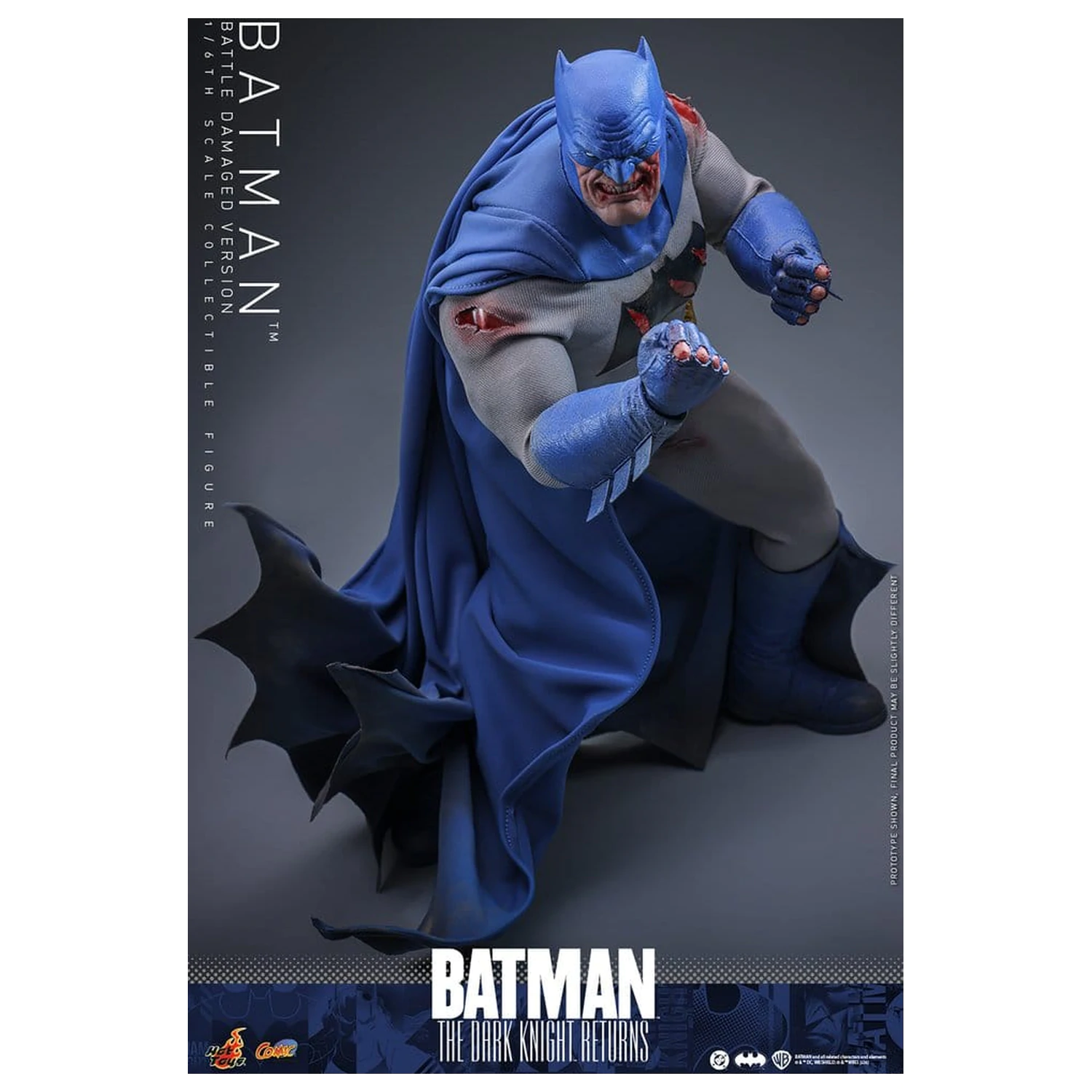 Batman: The Dark Knight Returns Comic Masterpiece Action Figure 1/6 Batman (Battle Damaged Version) 32 cm product photo
